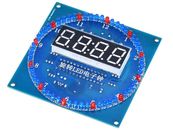 LED Clock Electronics Kit - DS1302 RTC - Alarm Temperature Date Time - 13 Effect
