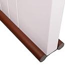 Jikiaci Twin Under Door Draft Stopper|Flexible Double Door Sweep Bottom Sealing Strip|for Window Breeze Blocker Adjustable Gap