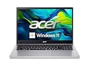 acer Aspire Go 15 Slim Laptop | 15.6" FHD (1920 x 1080) IPS | Intel Core i3-N305| Intel UHD Graphics | 8GB LPDDR5 | 128GB UFS | Wi-Fi 6 | AI PC | Windows 11 Home in S Mode | AG15-31P-3947