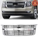 Front Upper Grille Chrome For 2015-2020 Chevy Tahoe/Suburban LTZ Style