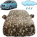 Autofact Waterproof Car Body Cover Compatible with Nissan Datsun Go (2013 to 2018) with Mirror Pockets (Camouflage Design).