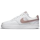 NIKE Women's Court Vision Low Next Nature Low top, White Pink Oxford, 7 UK
