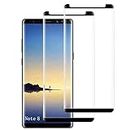 Samsung Galaxy Note 8 Tempered Glass Screen Protector,for Galaxy Note 8 Full Coverage Tempered Glass[2 Pack][3D Curved] [Anti-Scratch][High Definition] Tempered Glass Screen Protector Suitable for Samsung Note 8
