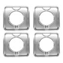 SGP-400 4 Pack Chrome Square Gas Range Pan Directly Replaces 786333,1709