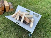 CAMPING KINDLING HOLZ STORE FIREPIT AUSSENHEIZUNG SITZFEUER SHOW DISPLAY 
