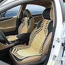 Kozdiko Car Wooden Bead Seat Set of 2 Pcs Universal for All Cars