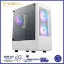 Gamdias Computer Case ATX Mid Tower Mesh Front Gaming PC Case with 3x ARGB Fans