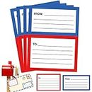 to from Return Address Mailing Labels 120 Pcs Blank Mail Shipping Label Postage Guaranteed Stickers 3.5 x 4.5 Inch Self Adhesive Handwriting to/from Address Tags Sticker for Package School,Home,Office