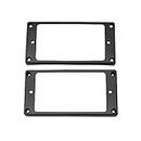 Musiclily Pro Plastic Curved Bottom Humbucker Mounting Pickup Rings Set for China Made Epiphone Guitar, Black