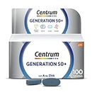 Centrum Generation 50+, 100 St. - Hochwertiges Nahrungsergänzungsmittel für Best Ager zur täglichen Komplettversorgung mit Mikronährstoffen - Verpackung kann variieren