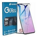 T Tersely Screen Protector for Galaxy S10 Plus S10+, Full Cover 4D Tempered Glass Screen Protector for Samsung S10+ [Full Coverage][Case-Friendly]- Black