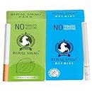 ROYAL SWAG Natural Herbal Cigarettes MINT, PAAN Flavour(20 Sticks) 100% Tobacco-Free and Nicotine-Free With Ayurvedic Herbs Clove, Tulsi, and More | Free From Additives and Chemicals