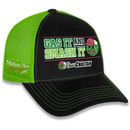 Men's Checkered Flag Sports Black/Green Ross Chastain Gas It & Smash Adjustable Hat