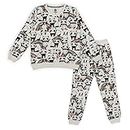 Alan Jones Clothing Girls All-over Print Tracksuit Set (GTSUIT-P04-OFWH_7-8 Years_Off-White)
