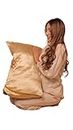 FURBO Mulberry Silk Solid Pillow Cover Pure Silk Pillow Cases For Hair And Skin Anti Aging Anti Hair Fall Anti Acne Hypoallergenic 22 Momme 6A Grade 600 Thread Count 70 X 40.6 Cm Pack Of 1 Gold