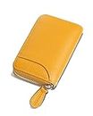 GADIEMKENSD Credit Card Holder Rfid Sleeves Wallets Thin Carteras Para Mujer Boho Tarjeteros De Mujer Mini Purse for Travel Card Cases & Money Organizers Cash Envelope Wallet for Womens Gift Yellow