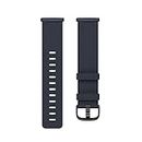 Fitbit Unisex-Adult Versa 4/Sense 2,V Leather Band,Indigo,L Activity Tracker Accessory, Large
