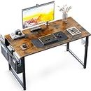 ODK Computer Desk 40 Inch, Small Office Desk for Home Office with Storage Bag, Writing Study Desk for Small Spaces, PC Desks and Workstations, Easy Assembly, Vintage