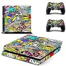Khushi Decor Hooni-gan Theme 3M Skin Sticker Cover for PS4 Console and Controllers