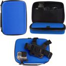 Navitech Blue Rugged Action Camera Hard Case For GoPro HERO4 Silver