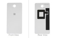 Original Microsoft Lumia 650, Lumia 650 Dual Sim weiß/hellsilber Akku Cov