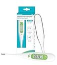 Digital Thermometer, Oral Thermometer for Adults and Infants, C/F Switchable, Rectum Armpit Reading Thermometer for Baby Kids and Adults