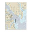 Stupell Industries Annapolis Harbor Nautical Map Traditional Cartography Chart by Daphne Polselli - Graphic Art in Brown | Wayfair af-072_wd_10x15