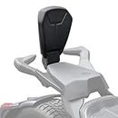 SAUTVS Black Foldable Passenger Backrest for Can-Am Ryker, Cast Aluminum Black Sport Passenger Back Rest Kit for Can Am Ryker 600 900 & Ryker Rally 2019-2023 Accessories (Replace #219400843)