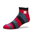 For Bare Feet NCAA Nebraska Corn Huskers Super Cozy Sleep Soft Sock Team Color OSFM