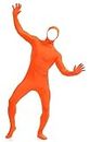 Aniler Men's and Women's Spandex Open Face Full Body Zentai Costume Bodysuit (Medium, Orange), AL-002
