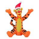 Gemmy 3.5 ft Tigger LED Airblown Inflatable Christmas Santa Hat Winnie The Pooh