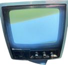 Hitachi I-48 Transistor Television CRT TV Receiver 9" 1976 Rare GREEN Turns On
