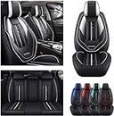 GSDOMJ Car Seat Covers Fit For V60 2015-2021 Universal Car Accessories,Black White