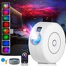 Star Projector, LED Galaxy Projector Light with APP Control, 16 Colors RGB Dimming Nebula Night Light with Timing Function/Voice Control, for Kids Adults Bedroom/Room Decor/Home Theatre/Party