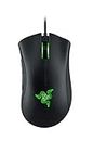 Razer DeathAdder Essential Wired Gaming Mouse I Single-Color Green Lighting I 6400DPI Optical Sensor- Black - RZ01-03850100-R3M1