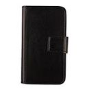 Gukas Flip PU Pelle Case Wallet Cover Custodia Caso Guscio Protettiva Skin Per Alcatel One Touch Pixi 4 5010D 5" Nero Design