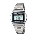 Casio Men’s A158WA-1 unisex watch with stainless steel band