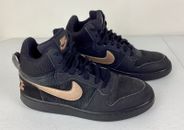 Nike Court Borough Mid Basketball Shoes Size 7.5 Mens Black Rose Gold 844907-002