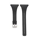 Polar FT4 FT7 Band, EXMART Replacement Wristbands Silicone Watch Band Strap for Polar FT4 FT7 Heart Rate Monitor (Black)