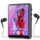 ZAQE 64GB MP3 Player with Bluetooth 5.3, 2.4 inch Full Touchscreen Portable Music Player HiFi Lossless Digital Audio Player with Speaker, FM Radio, E-Book, Support up to 128GB
