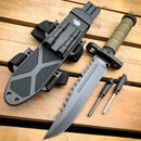 12.5" MILITARY Army TACTICAL Hunting FIXED BLADE SURVIVAL Knife w Fire Starter