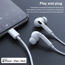 Wired &MIC Earphones Headphones Headset For iPhone 13 Pro Max 14 SE3 X XR 8 7+
