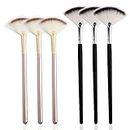 6 Pieces Fan Brushes for Facials Slim Soft Face Mask Brush Applicator for Glycolic Acid Peel Mask Esthetician Face Makeup Brush
