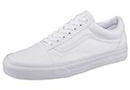 Vans Women's UA Old Skool Sneakers, True White, 8 Medium US