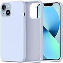 LOXXO® Compatible with iPhone 14 Case, Liquid Silicone Case, Full Body Protective Cover, Shockproof, Slim Phone Case, Anti-Scratch Soft Microfiber Lining, 6.1 inch - (Sierra Blue)
