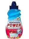 Ultimate Power Liquid Detergent (500 ml+ 500 ml) | For Bucket Wash, Top Load & Front Load | Targets Tough stains | Antibaterial Solution