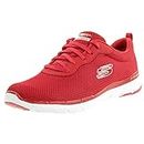 Skechers Flex Appeal 3.0 First Insight, Sneakers Donna, Rosso, 38.5 EU