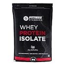 Fitness Standard's Instantized Whey Protein Isolate 1 kg | 28.2g or min. 94% Protein, 7.1g BCAA, 0g Sugar, per serving | All Natural, No Additives, No Preservatives | Unflavored | 33 servings