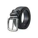 SYMOL Belt Men Big and Tall Mens Belts Leather 30-70in Waist Jean Work Extra Long Belts, Black, 67"-70"waist