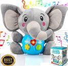 Juguetes para bebés de 6 a 12 meses, elefante, música iluminada, cumpleaños YS